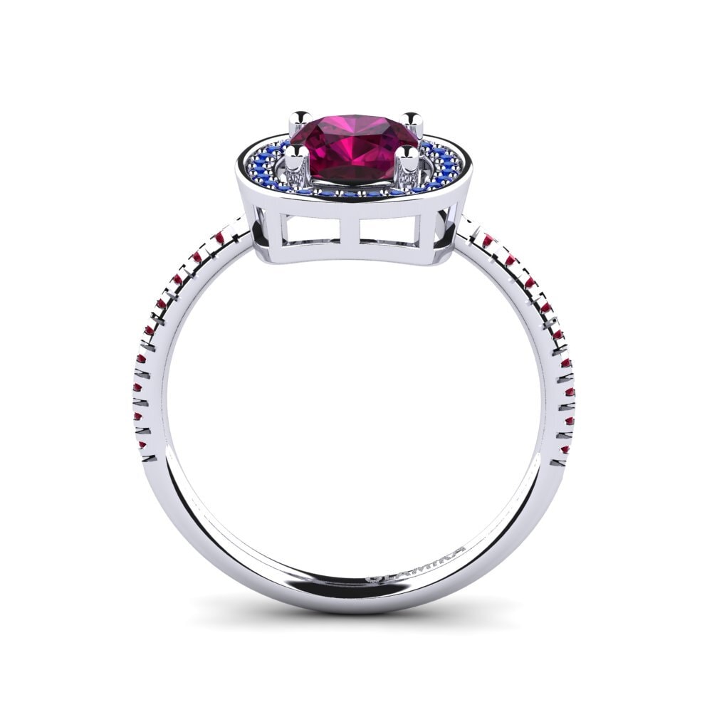 Rhodolite Garnet Engagement Ring Ingrida