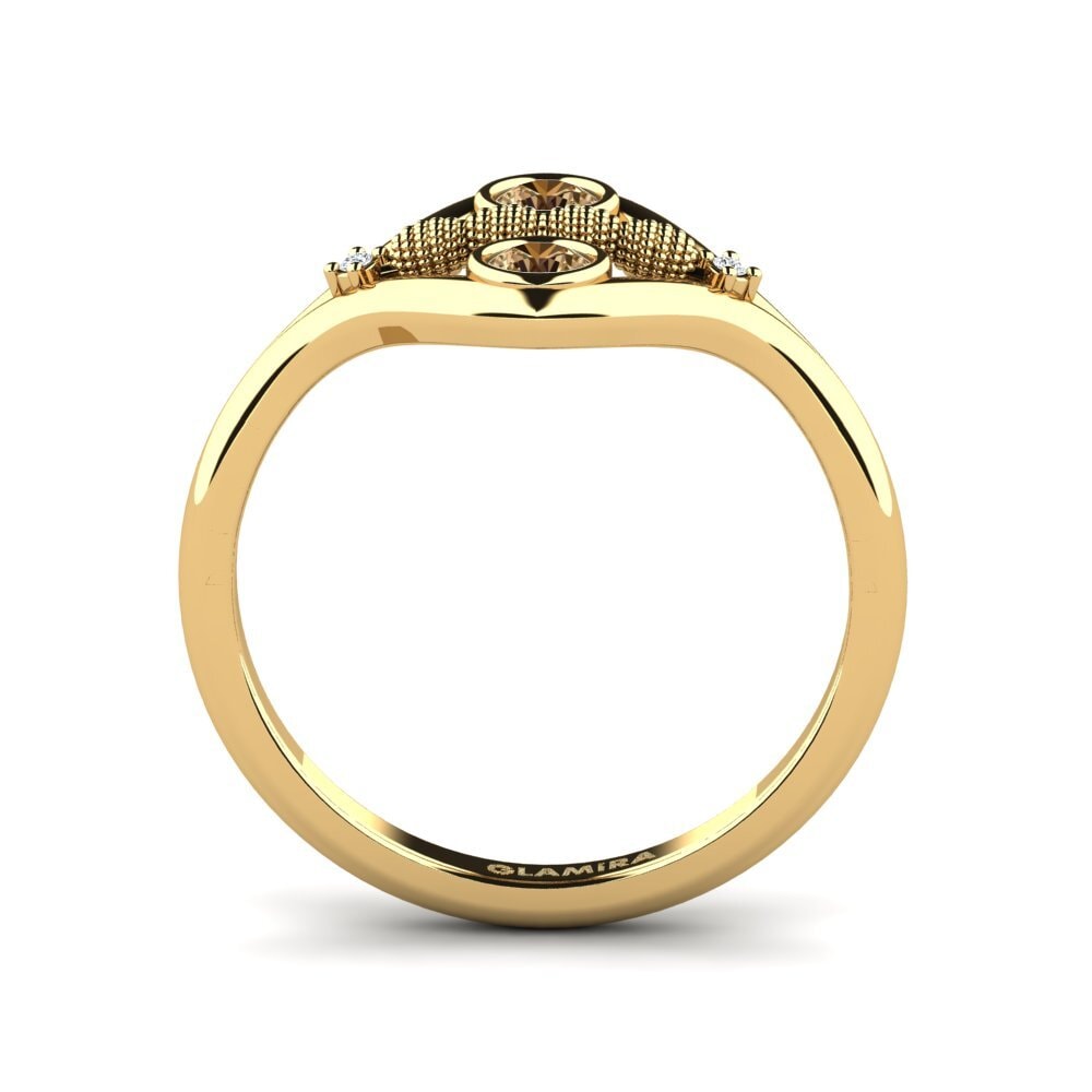 Diamante café Anillo Inlinere