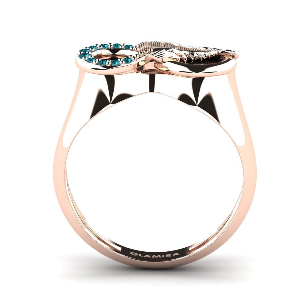 Blauer Diamant Ring Insolite