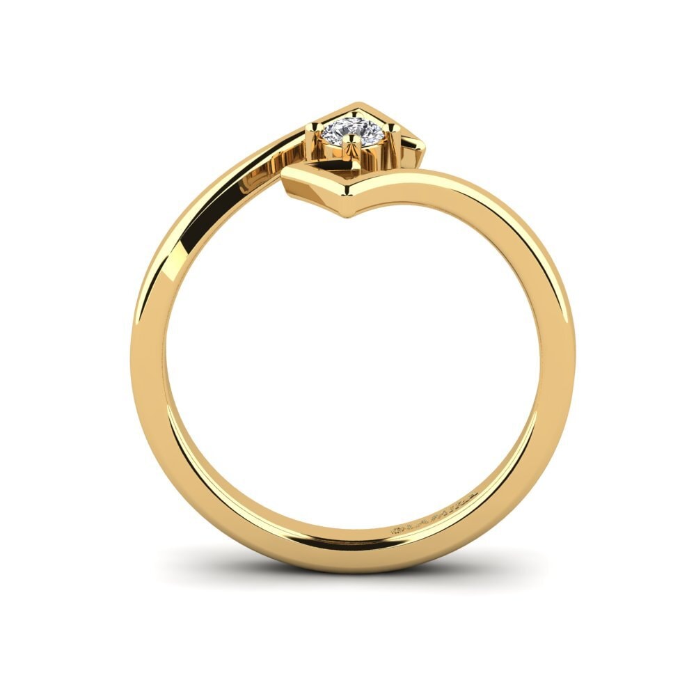 Gelbgold 585 Verlobungsring Inur
