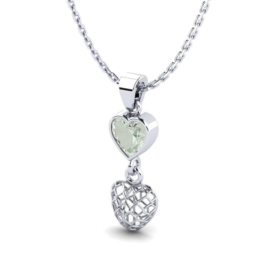 Amatista verde Colgante de Mujer Irisha