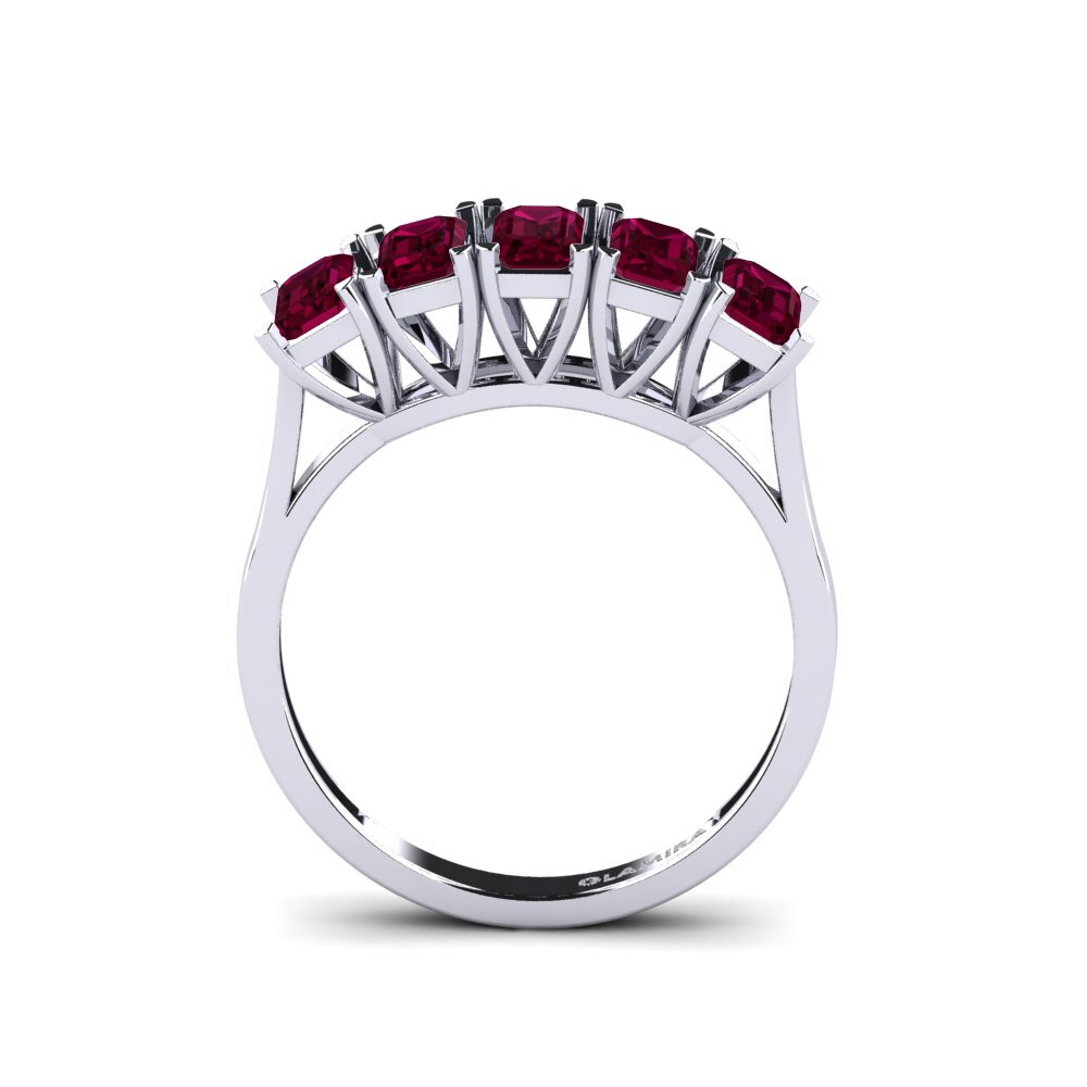 Rhodolite Garnet Engagement Ring Isaian