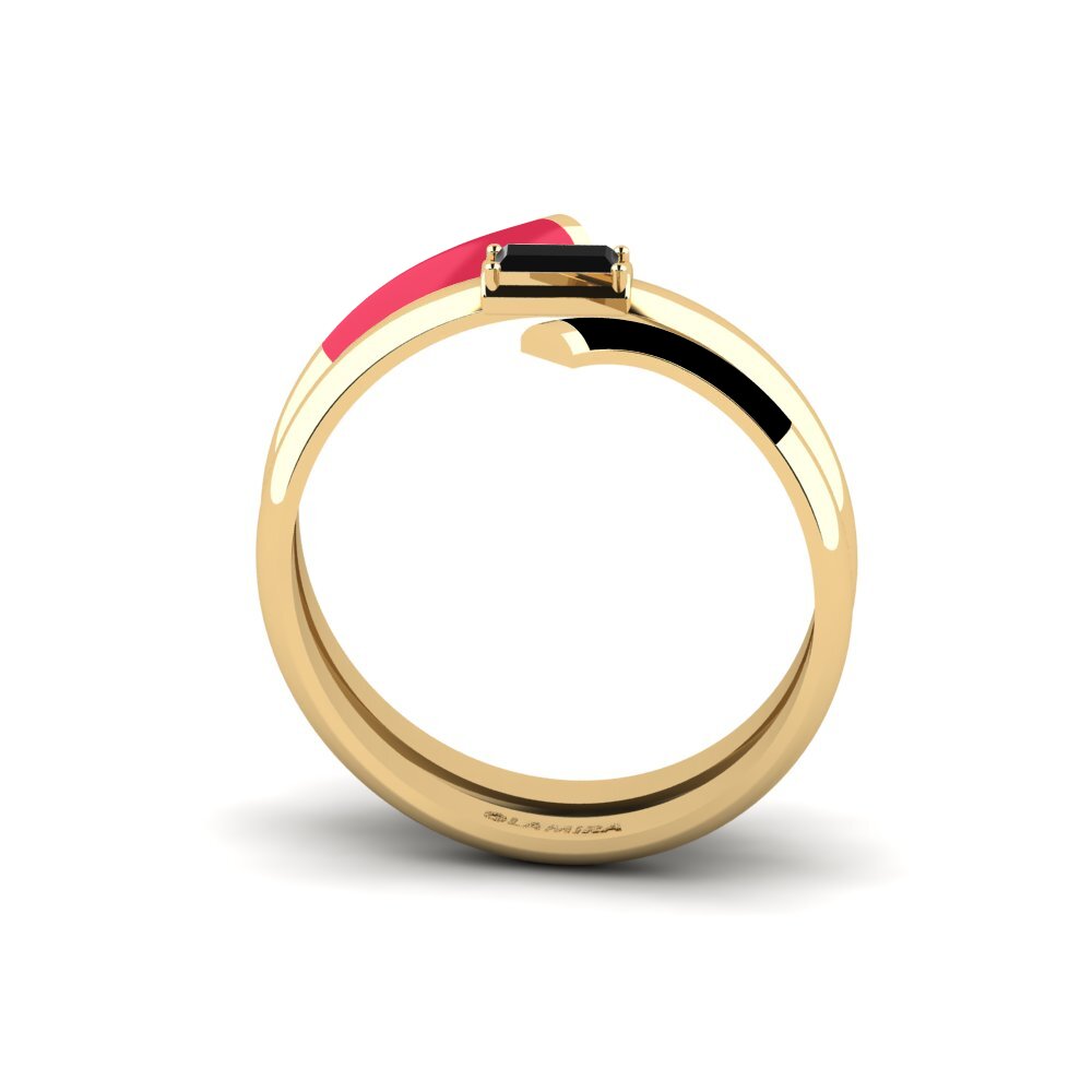 Zafiro negro Anillo Ithakis
