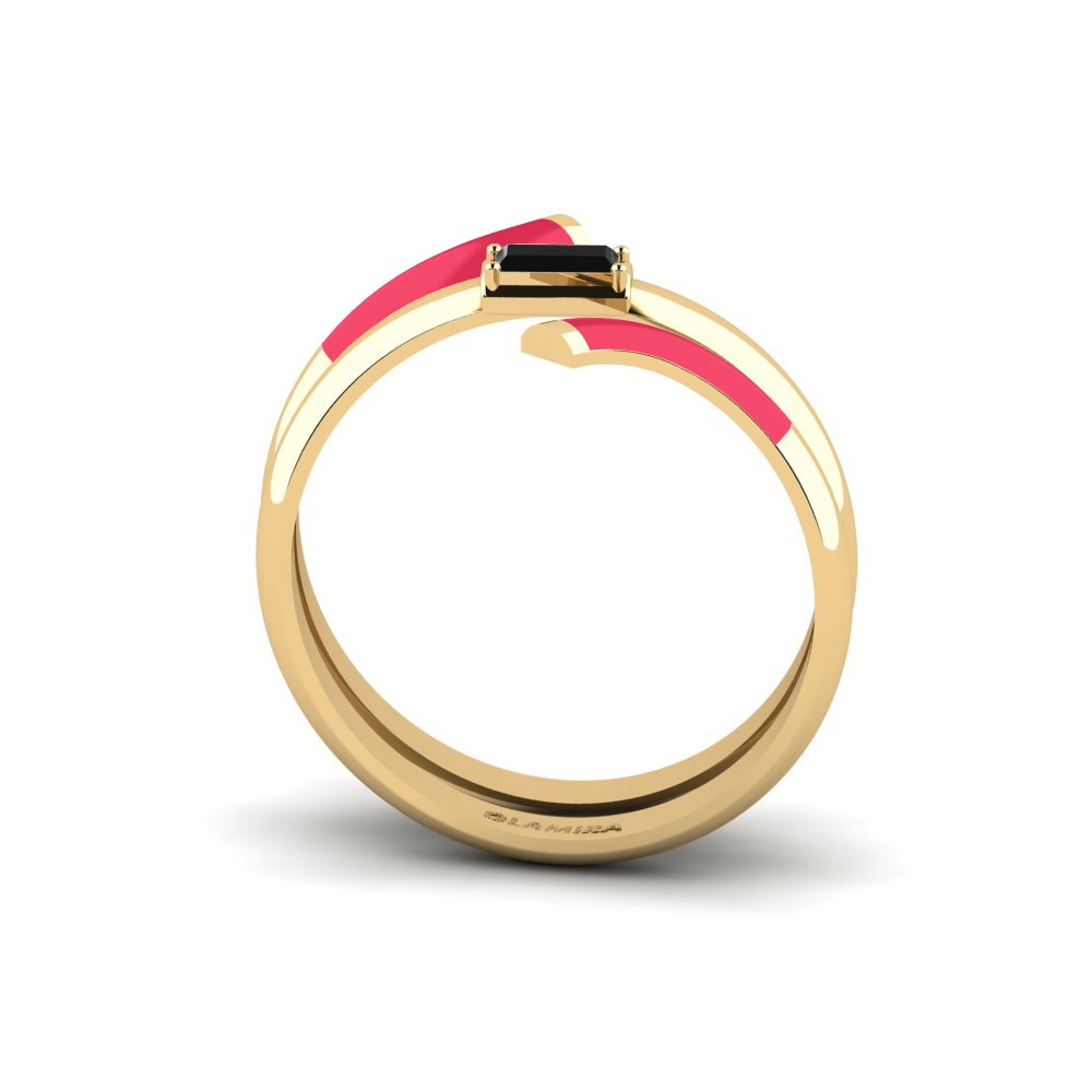 Schwarzer Diamant Ring Ithakis