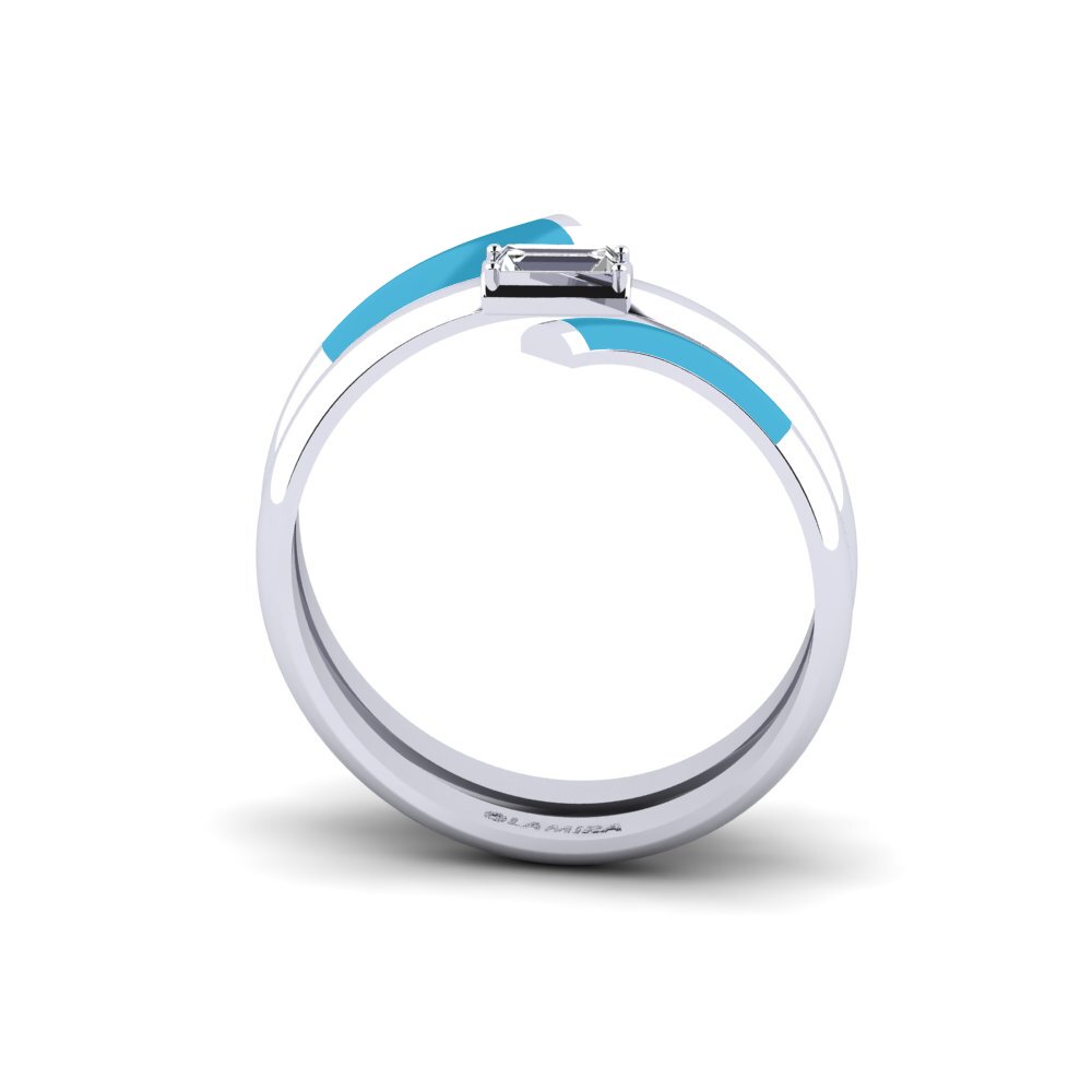 Or Blanc 14k Bague Ithakis