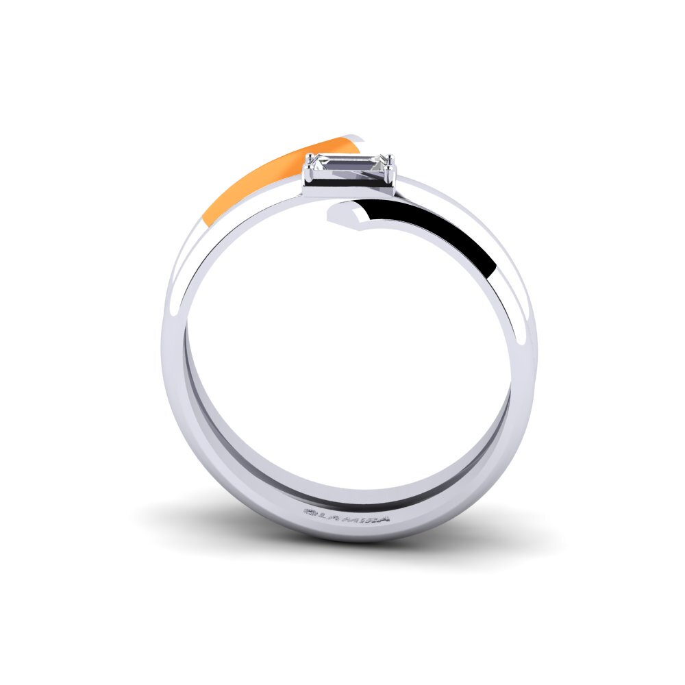 Weiß-Silber Ring Ithakis