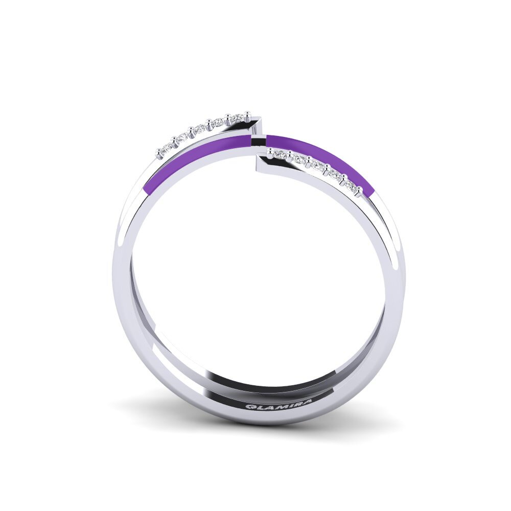 Weiß-Silber Ring Ithoca