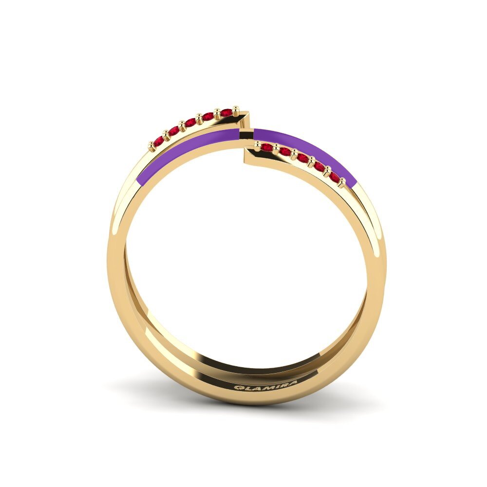 Roter Zirkonia Ring Ithoca