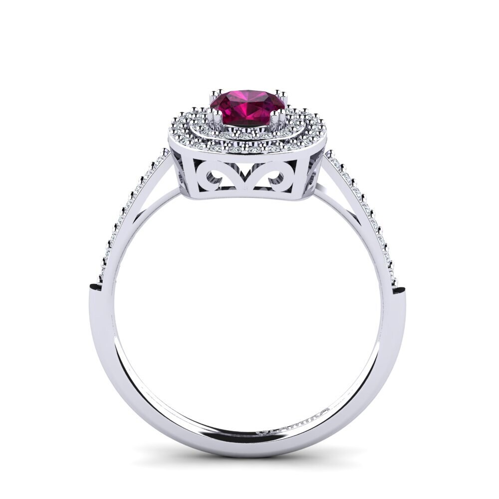 Rhodolite Garnet Engagement Ring Izamary