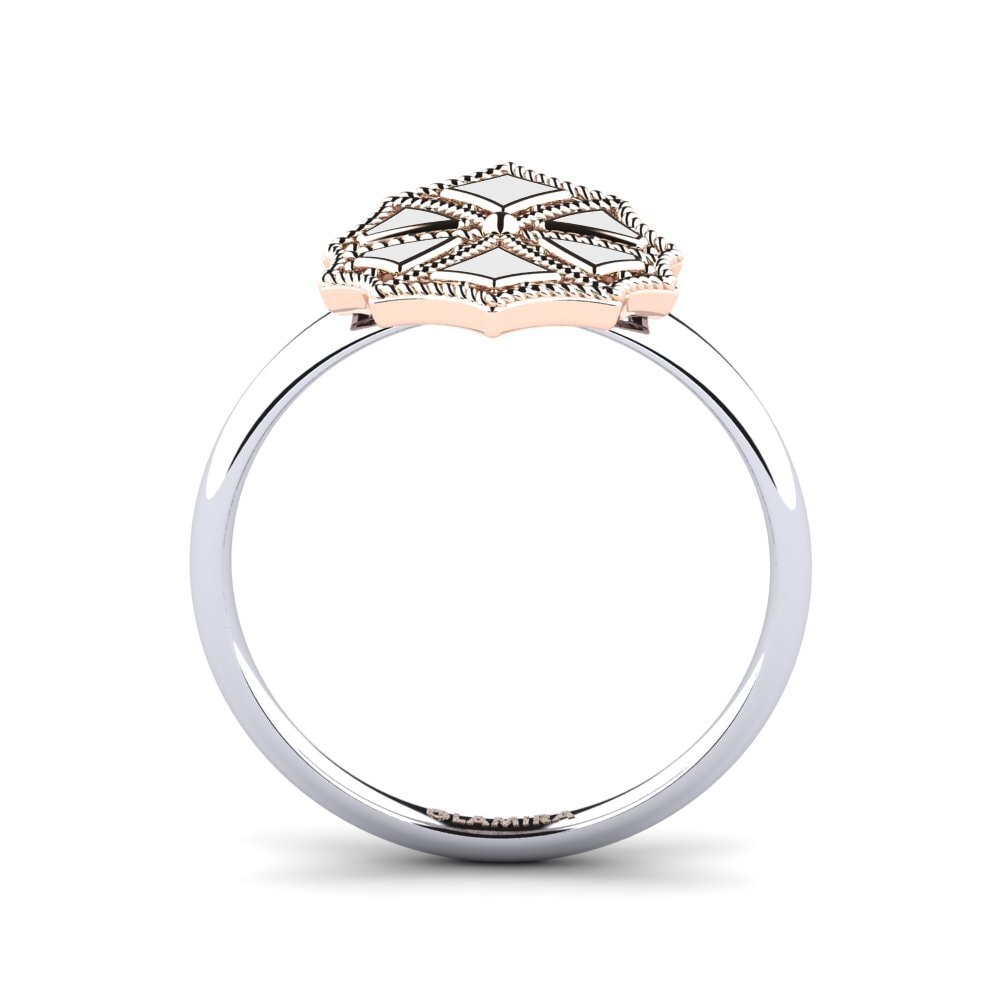 375 Rot & Weißgold Ring Izmitello