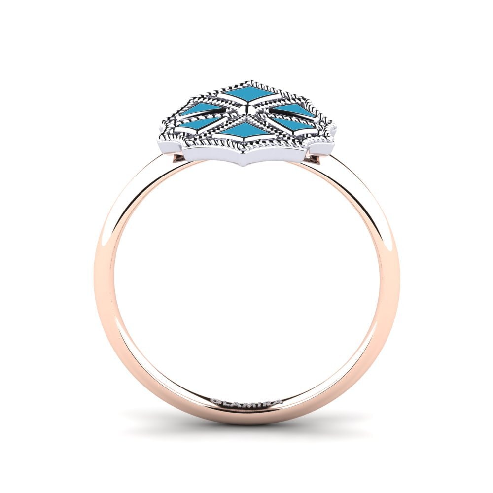 750 Weiß & Rotgold Ring Izmitello
