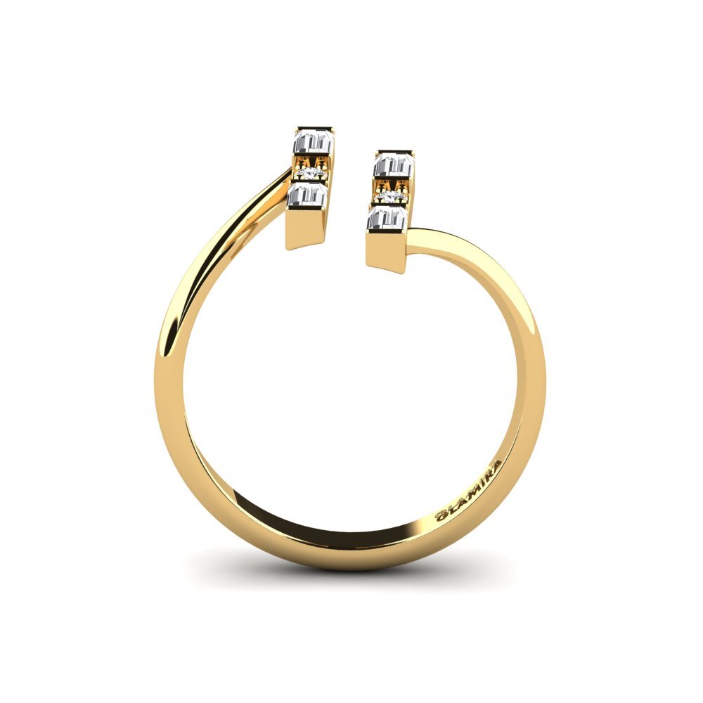 Weißer Saphir Ring Jackien