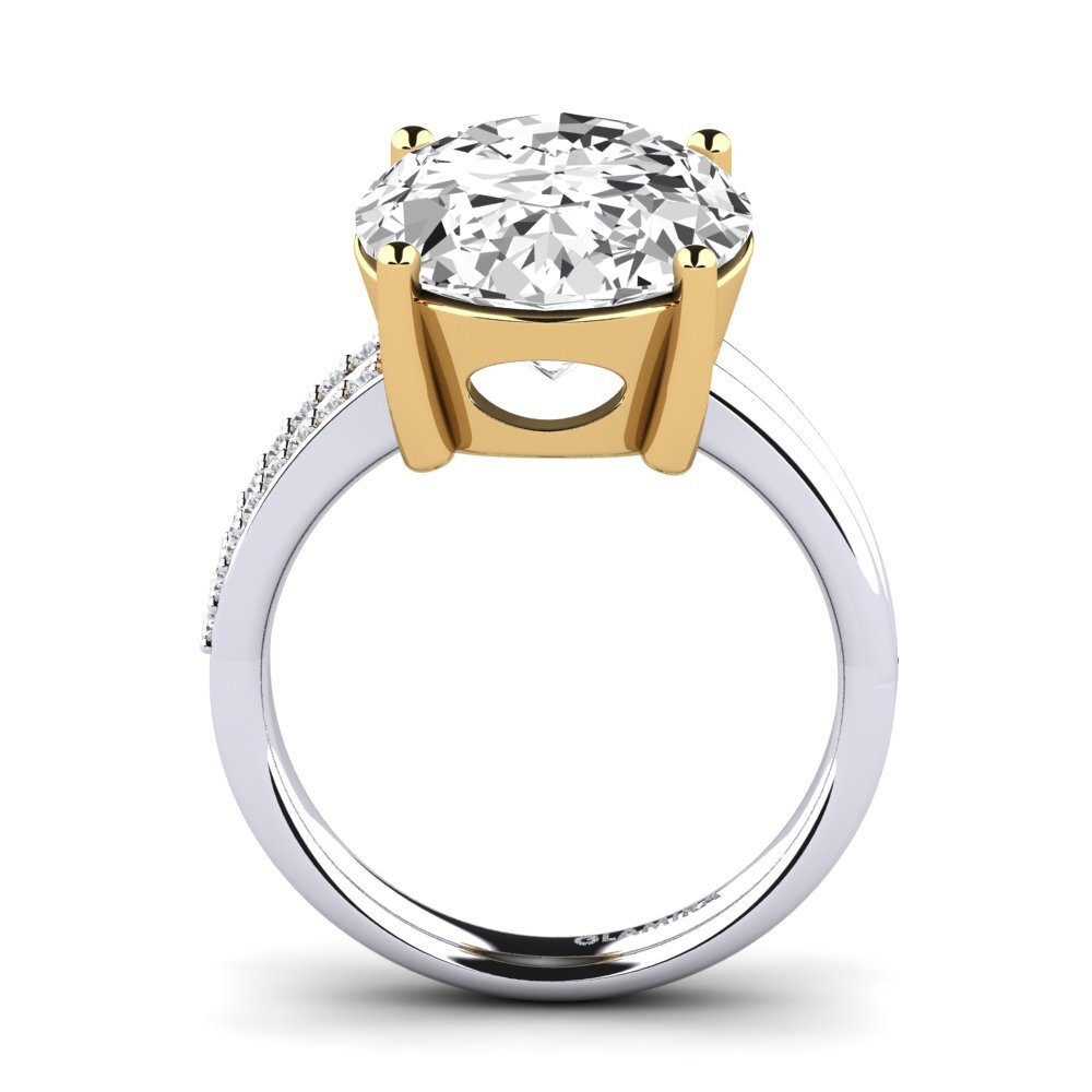 18k Oro Blanco / Amarillo Anillo Jadora