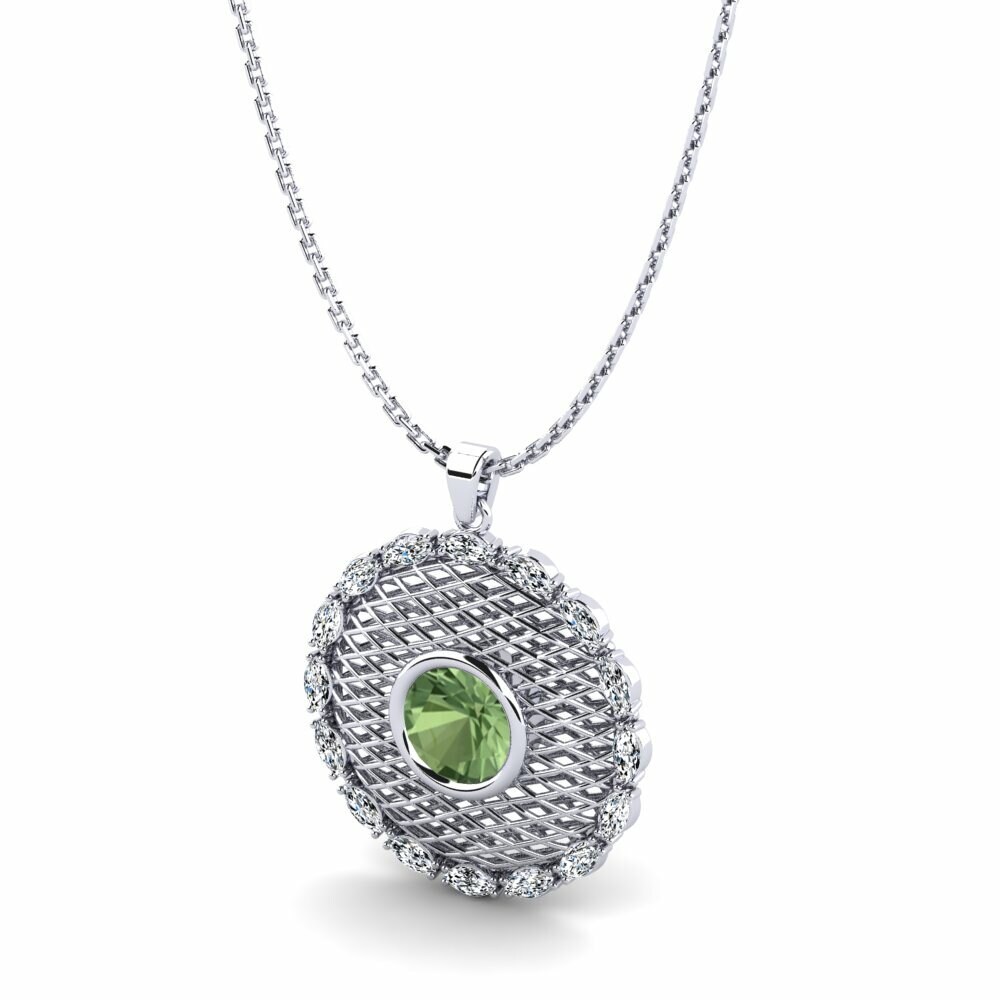 Zafiro Verde Colgante de Mujer Jaffna