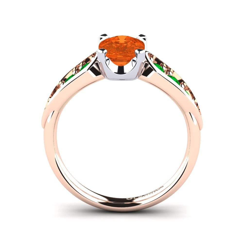 14k Rose & White Gold Engagement Ring Jaleissa