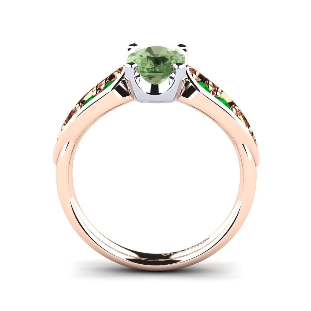 14k Rose & White Gold Engagement Ring Jaleissa
