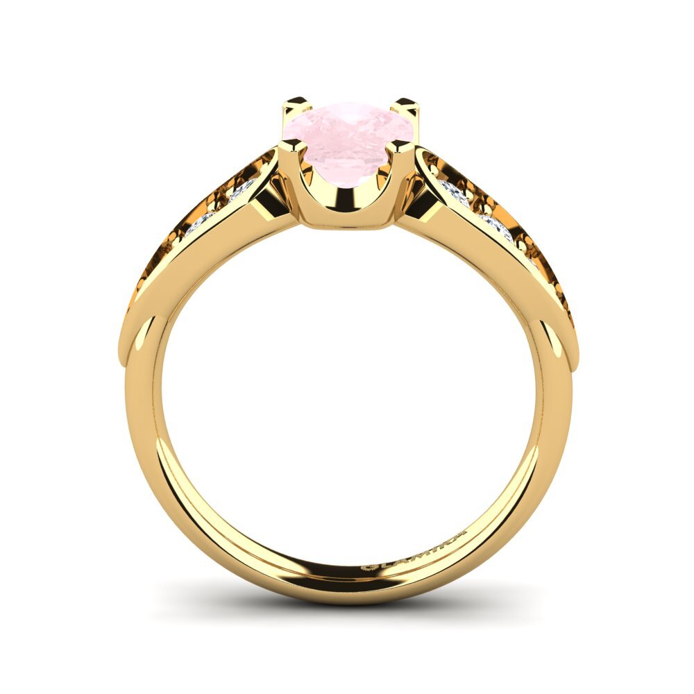 Rose Quartz Engagement Ring Jaleissa