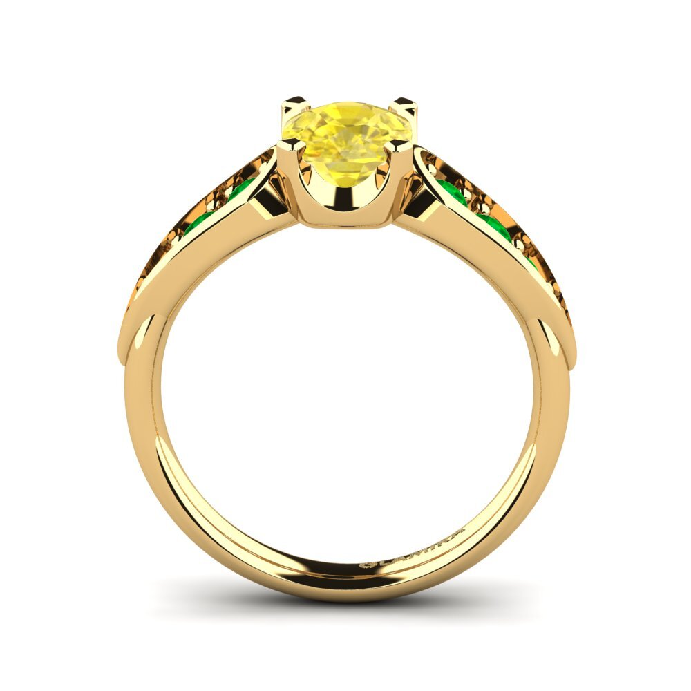 Yellow Sapphire Engagement Ring Jaleissa