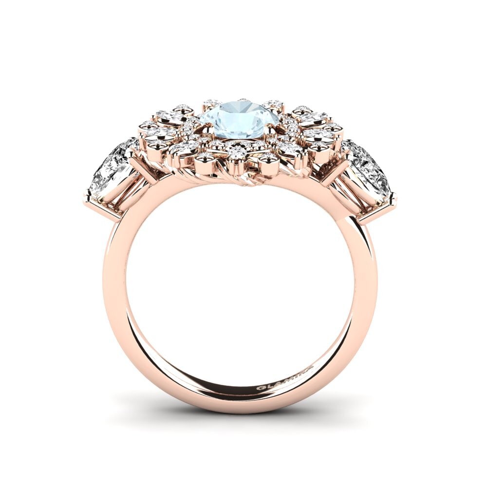 Aguamarina Anillo de compromiso Janeiro
