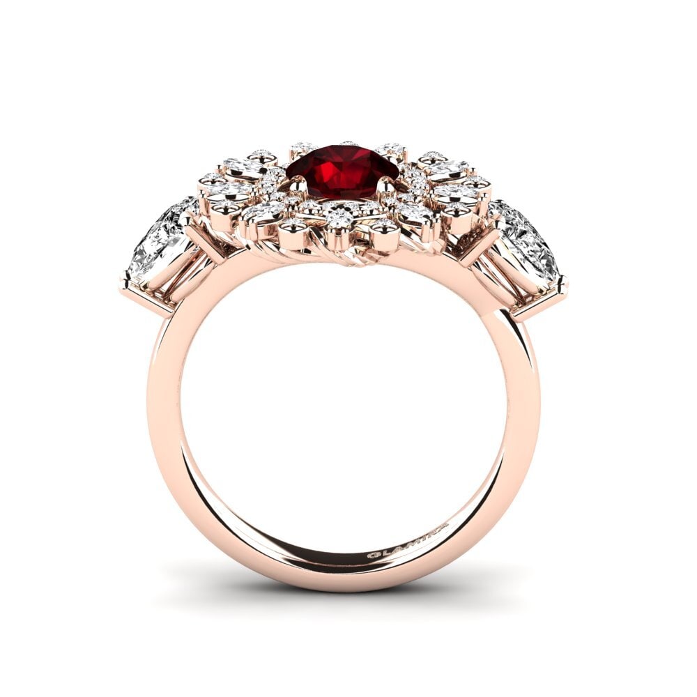 Granate Anillo de compromiso Janeiro