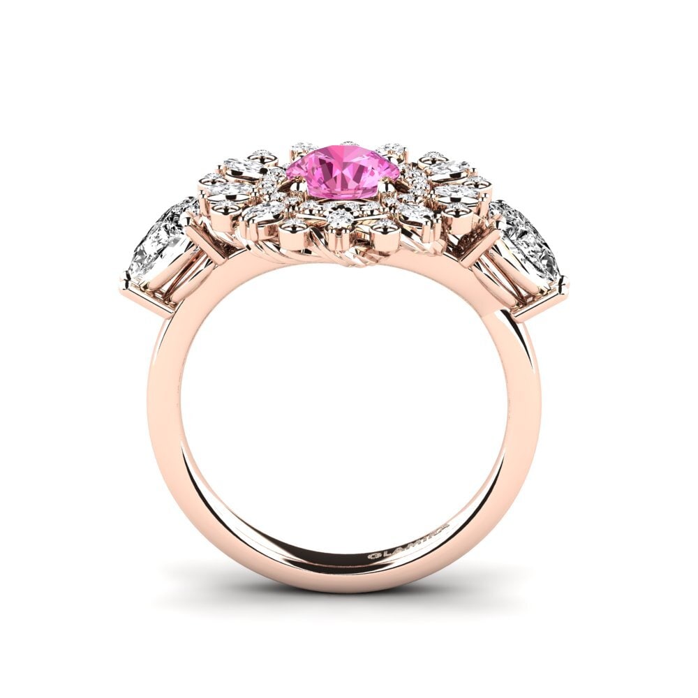 Topacio Rosa Anillo de compromiso Janeiro