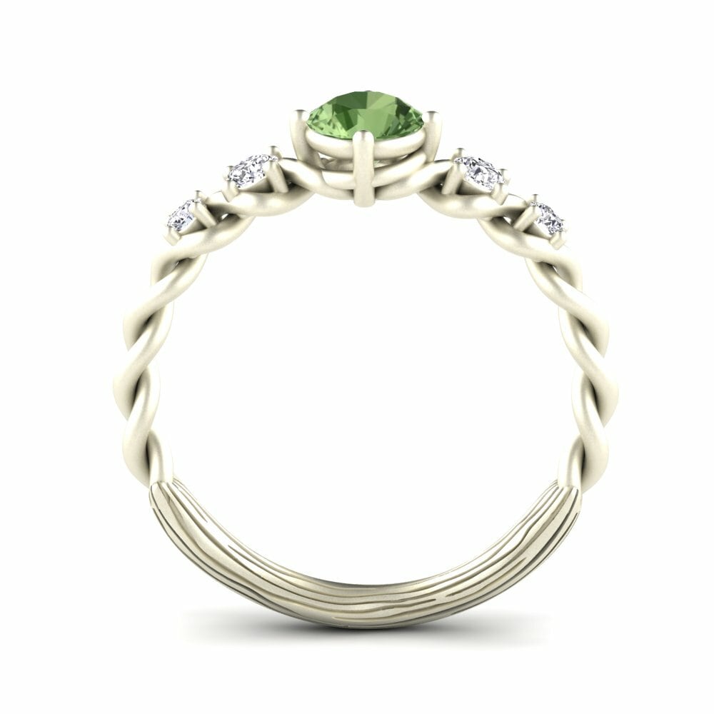 Green Sapphire Engagement Ring Janiecere