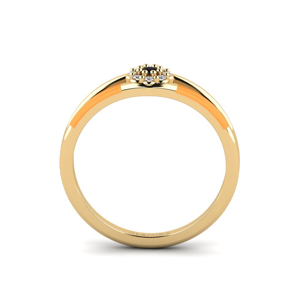 Schwarzer Onyx Ring Jautri