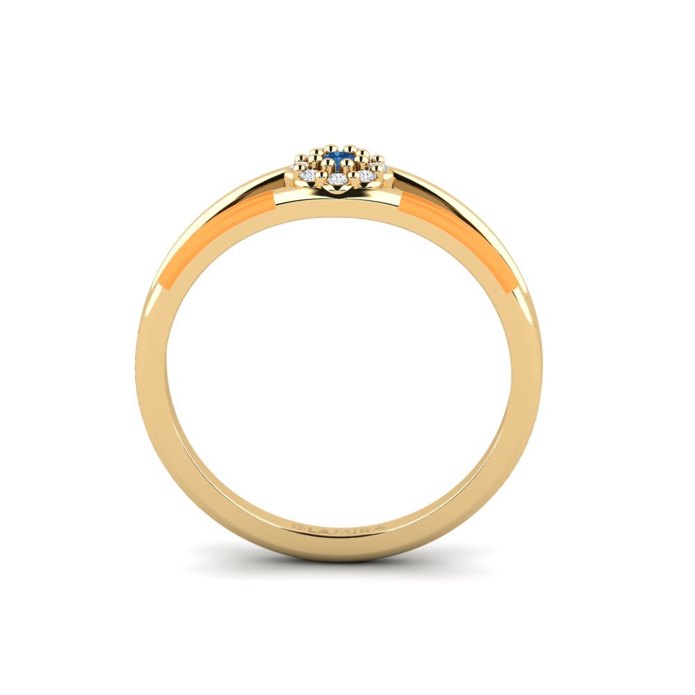 Dunkelblauer Zirkonia Ring Jautri