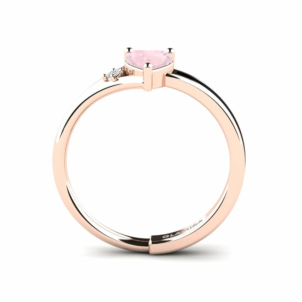 Quartz Rose Bague de fiançailles Jay