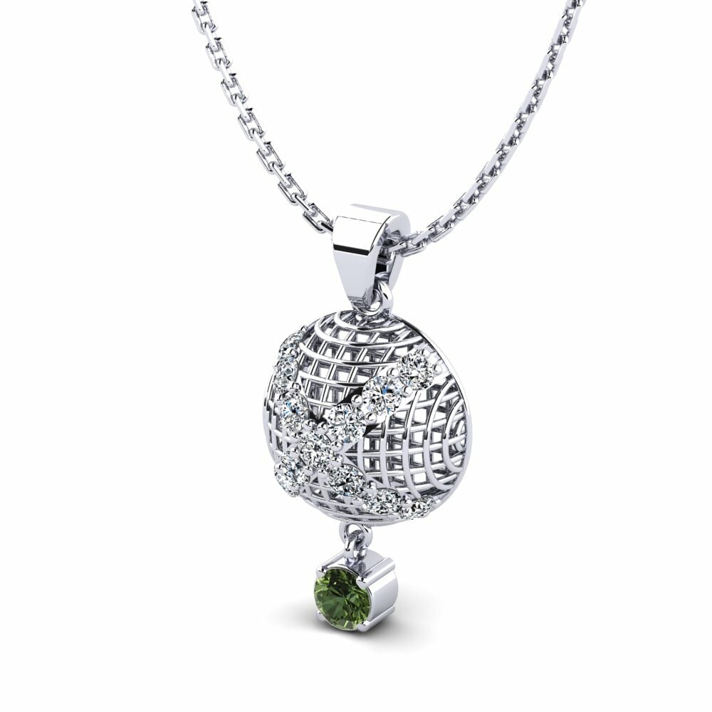 Zafiro Verde Colgante de Mujer Jeannie