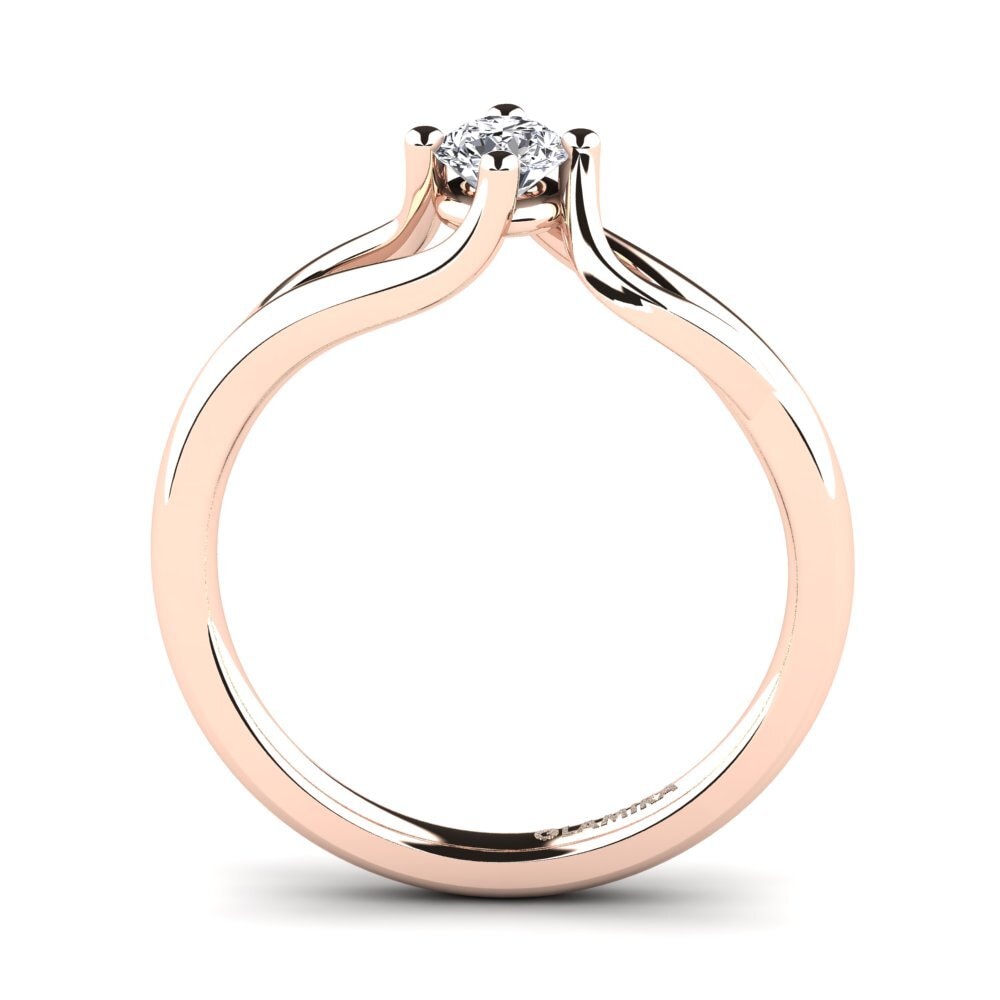 Rotgold 375 Verlobungsring Jeffrey