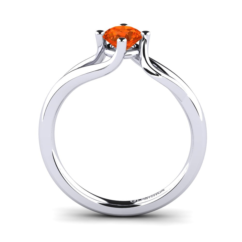 Ópalo Fuego Anillo de compromiso Jeffrey 0.5 crt