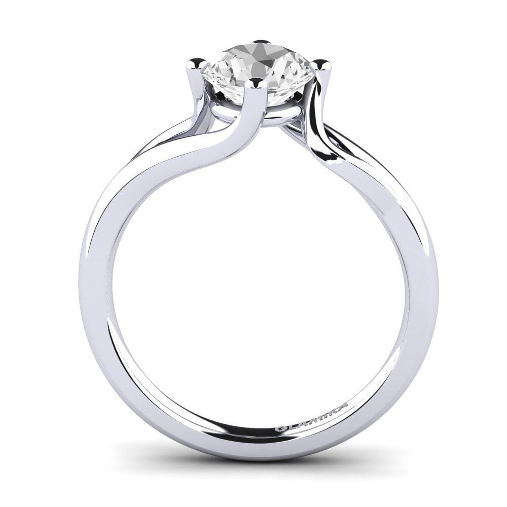 diamante-safira Anel de Noivado Jeffrey 1.0 crt
