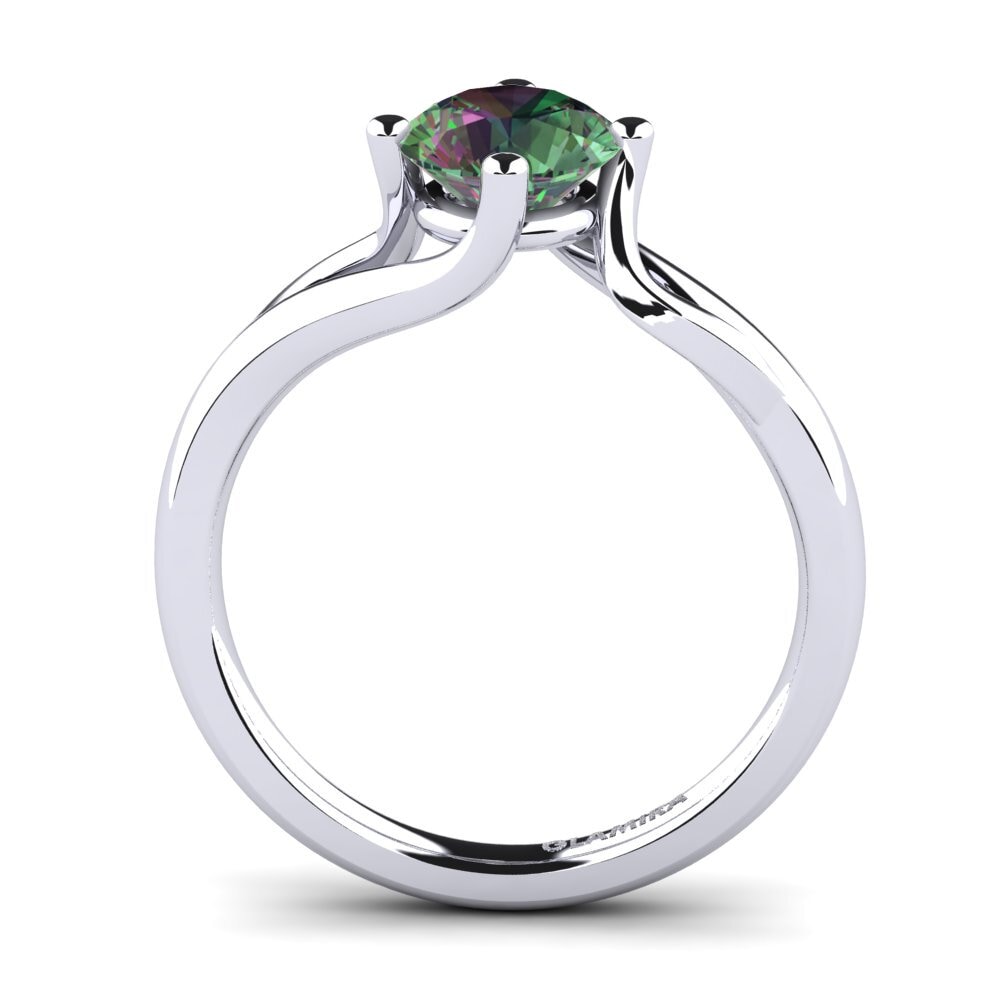 Topacio Místico Anillo de compromiso Jeffrey 1.0 crt