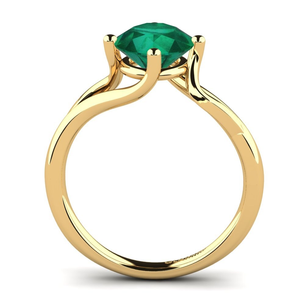 Esmeralda Anillo de compromiso Jeffrey 1.6 crt