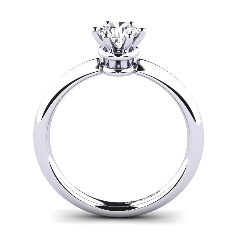 Weißer Zirkon Verlobungsring Jemma 0.5 crt