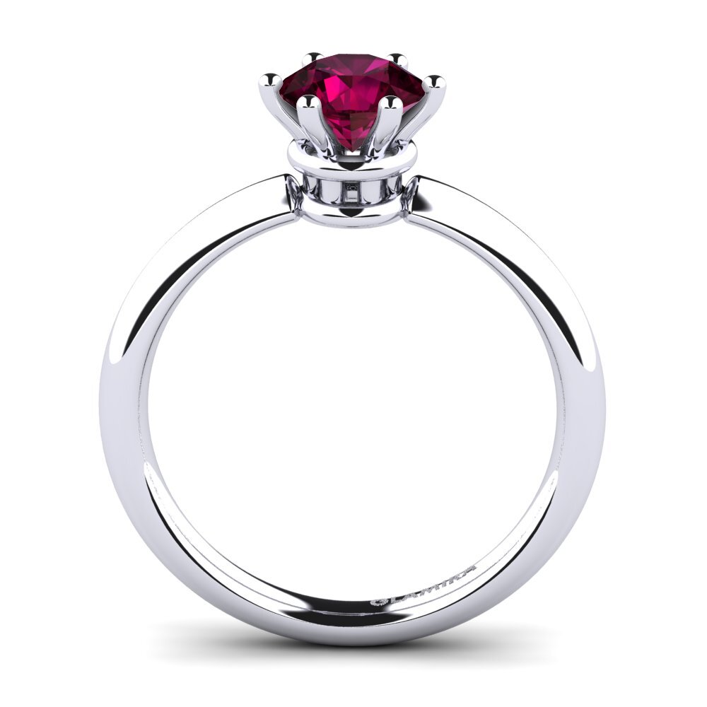 Rhodolite Garnet Engagement Ring Jemma 0.8 crt