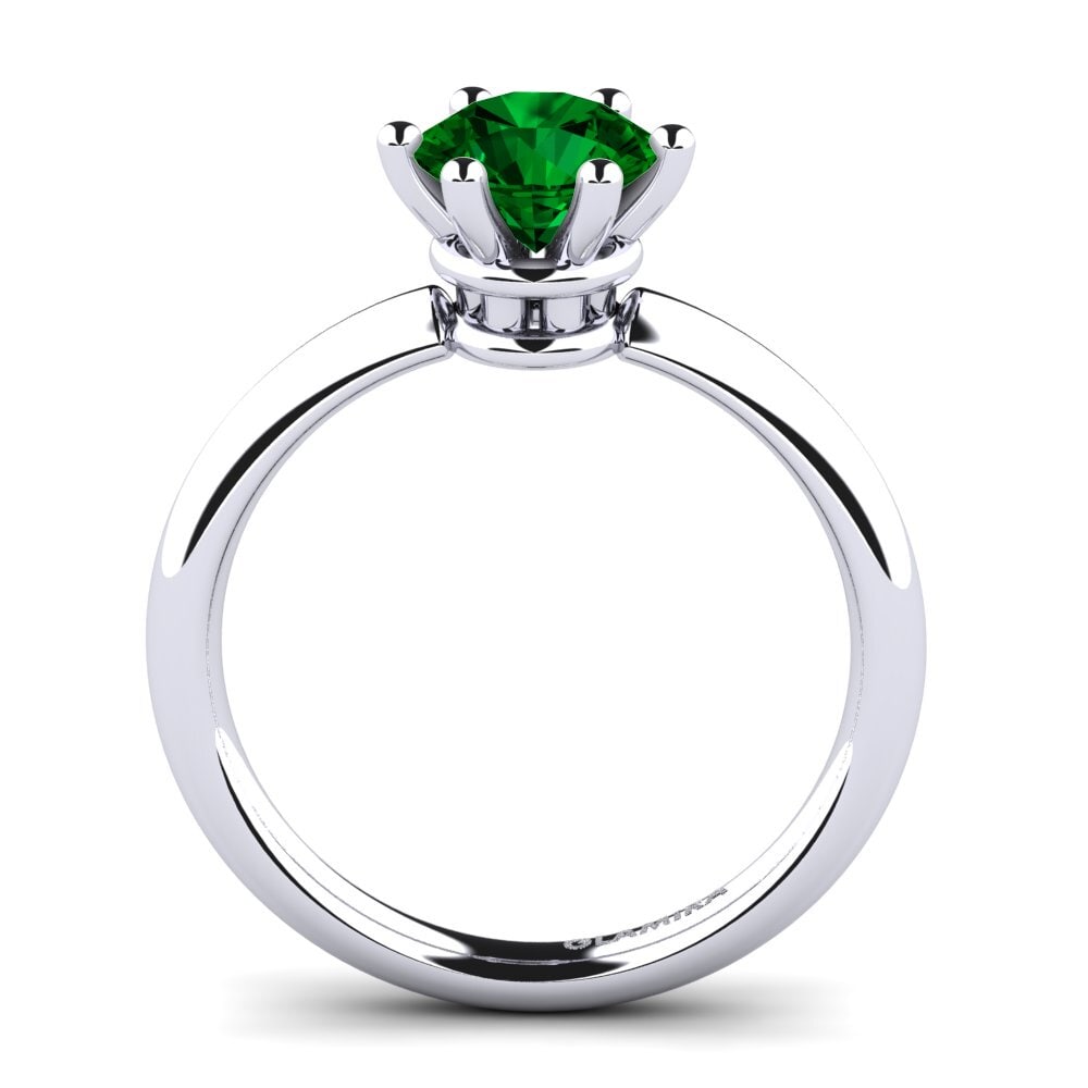 Green Zirconia Engagement Ring Jemma 1.0 crt