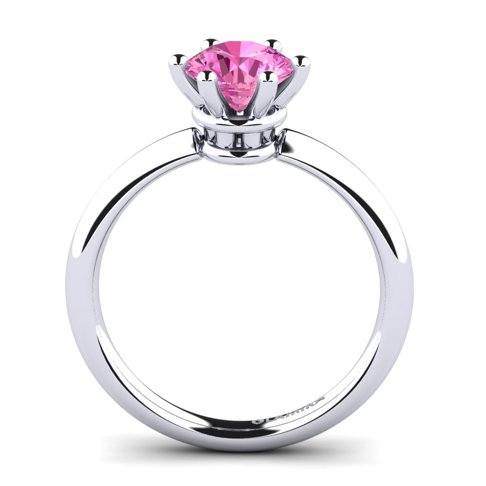 粉色黃玉 訂婚戒指 Jemma 1.0 crt