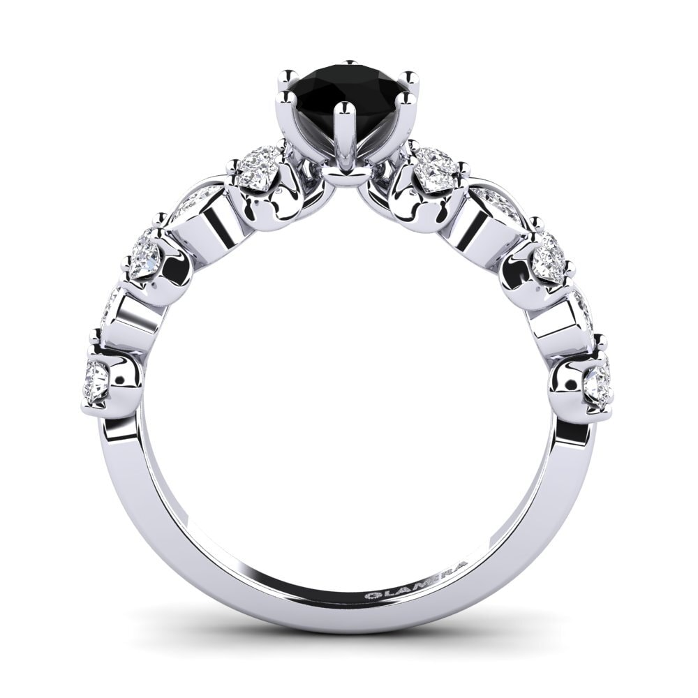 Black Diamond Engagement Ring Jena