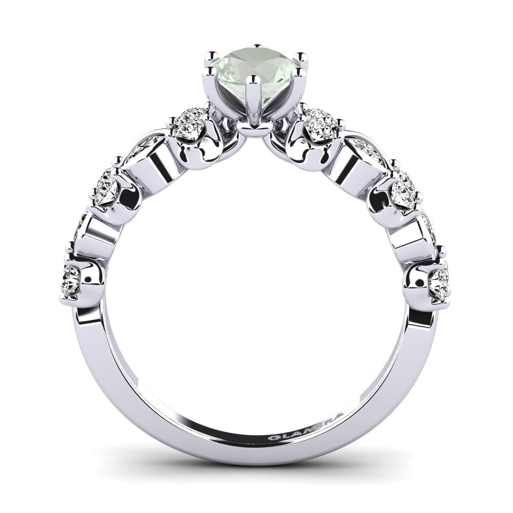 Amatista verde Anillo de compromiso Jena