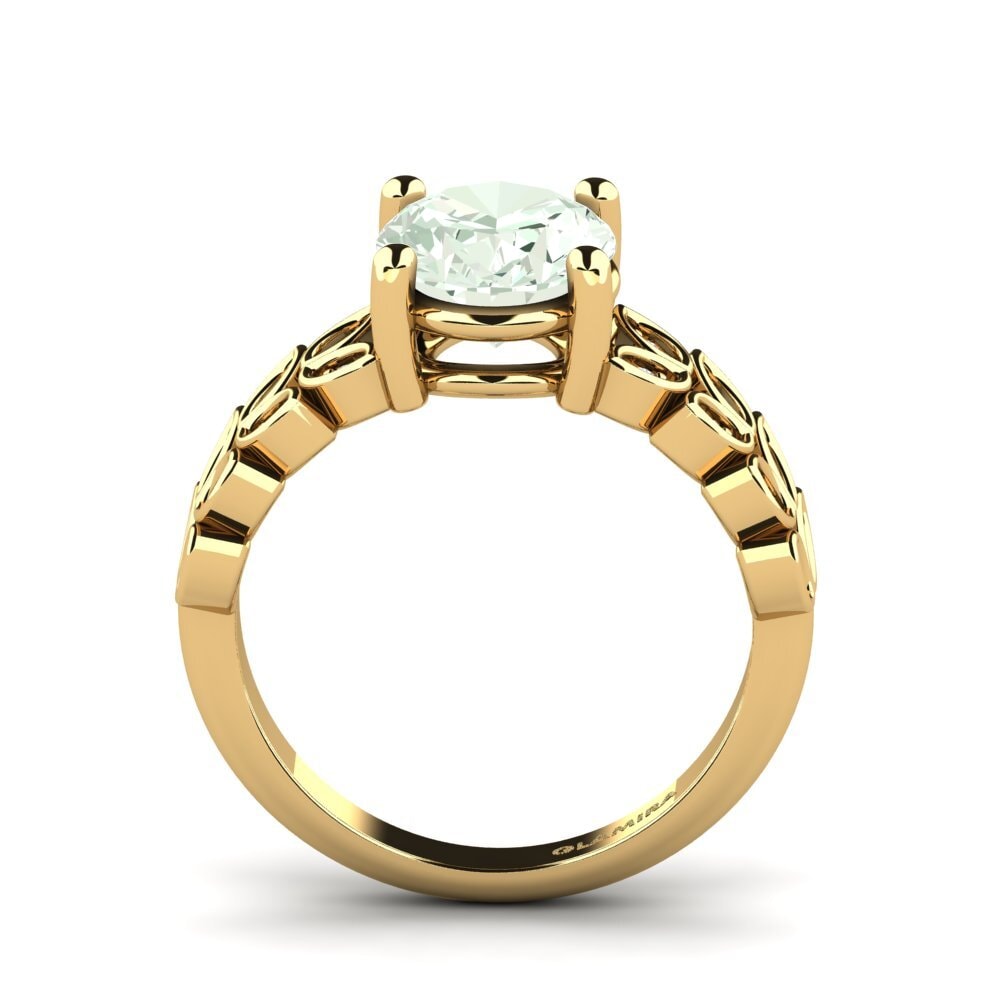 Amatista verde Anillo de compromiso Jennaliz