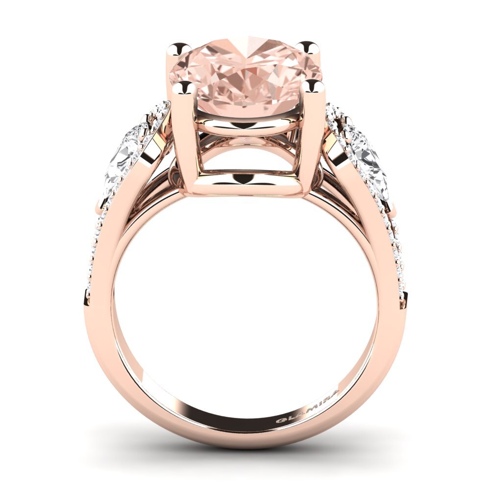 18k Oro Rosa Anillo Jensina