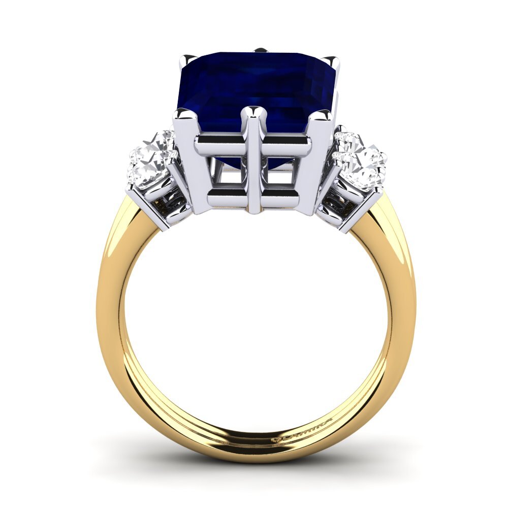 18k Oro Amarillo/Blanco Anillo Jensine