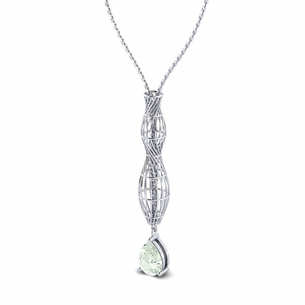 Collier pour femme Jeraldine Améthyste Verte