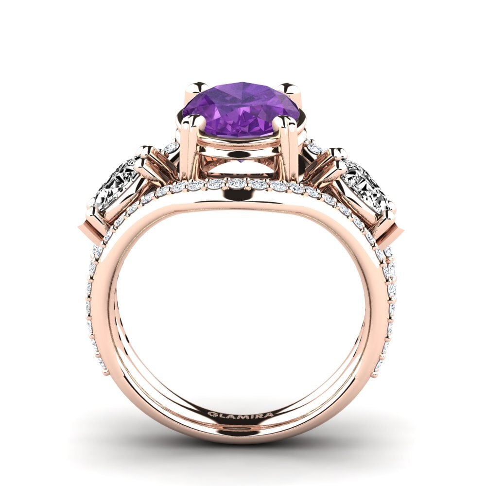 Amatista Anillo de compromiso Jescolyn