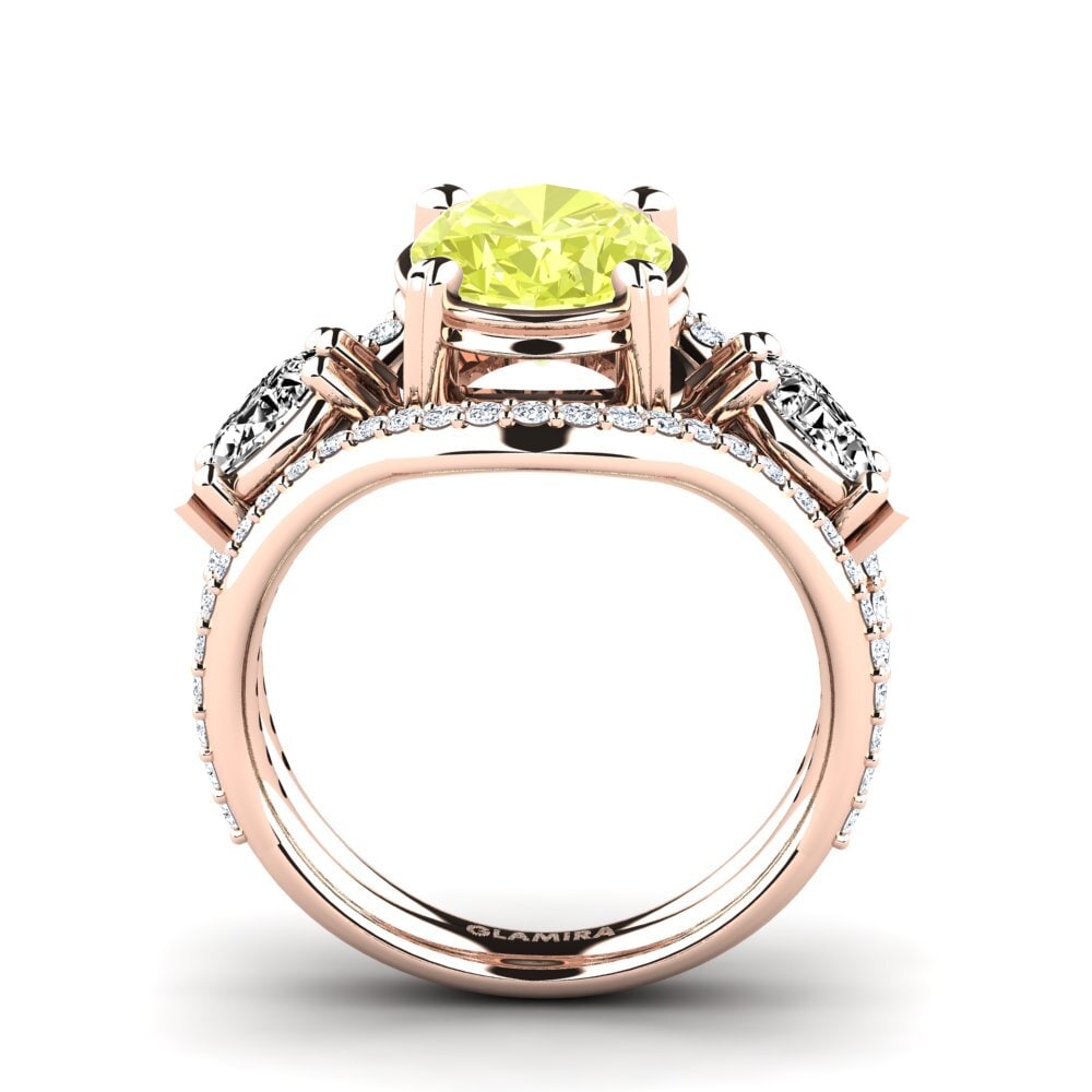 Lemon Quartz Engagement Ring Jescolyn