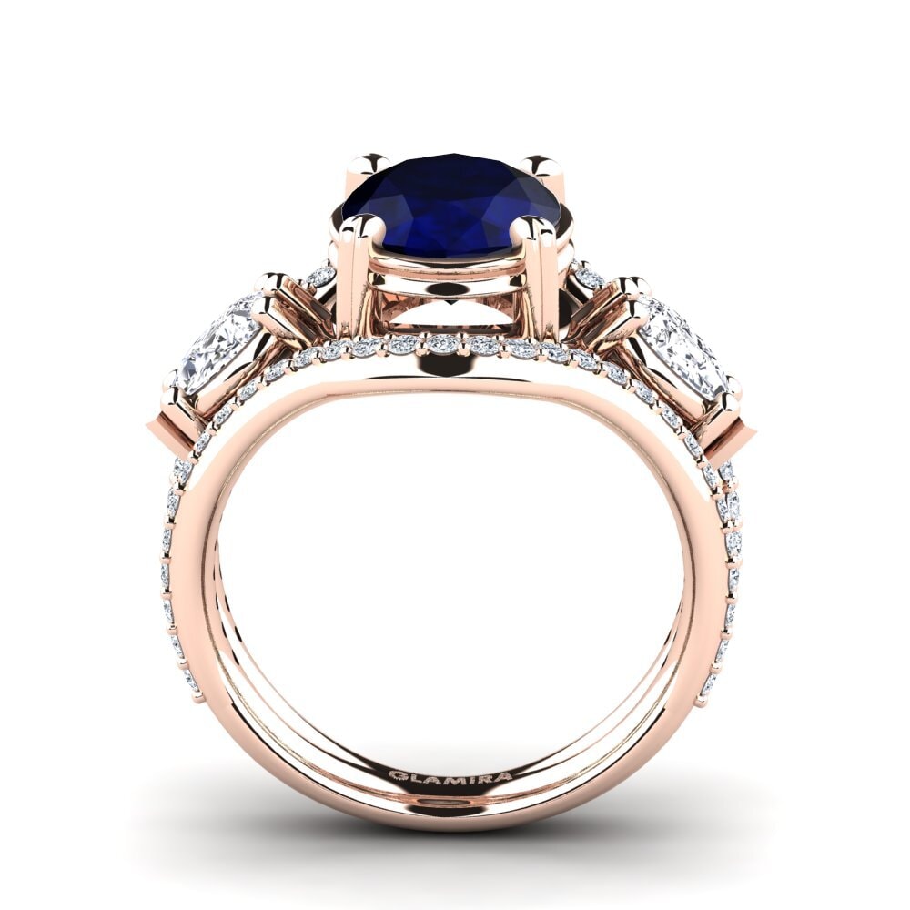 Zafiro Anillo de compromiso Jescolyn
