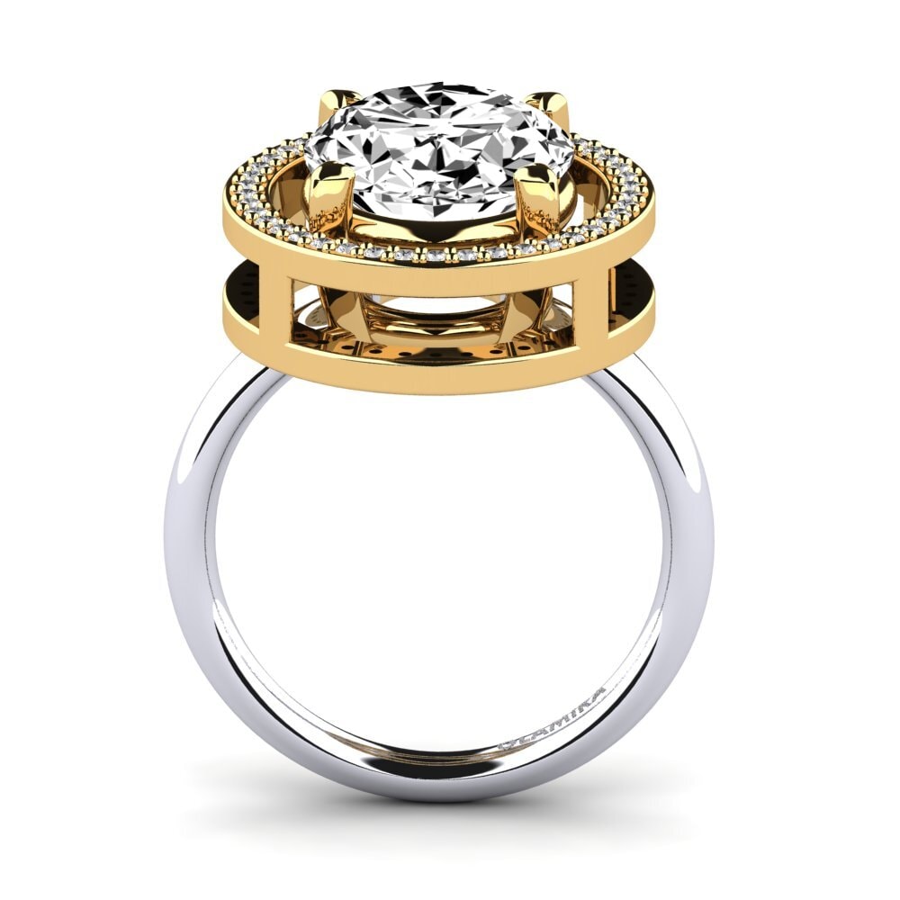 18ct Yellow / White Gold Ring Jhamilet