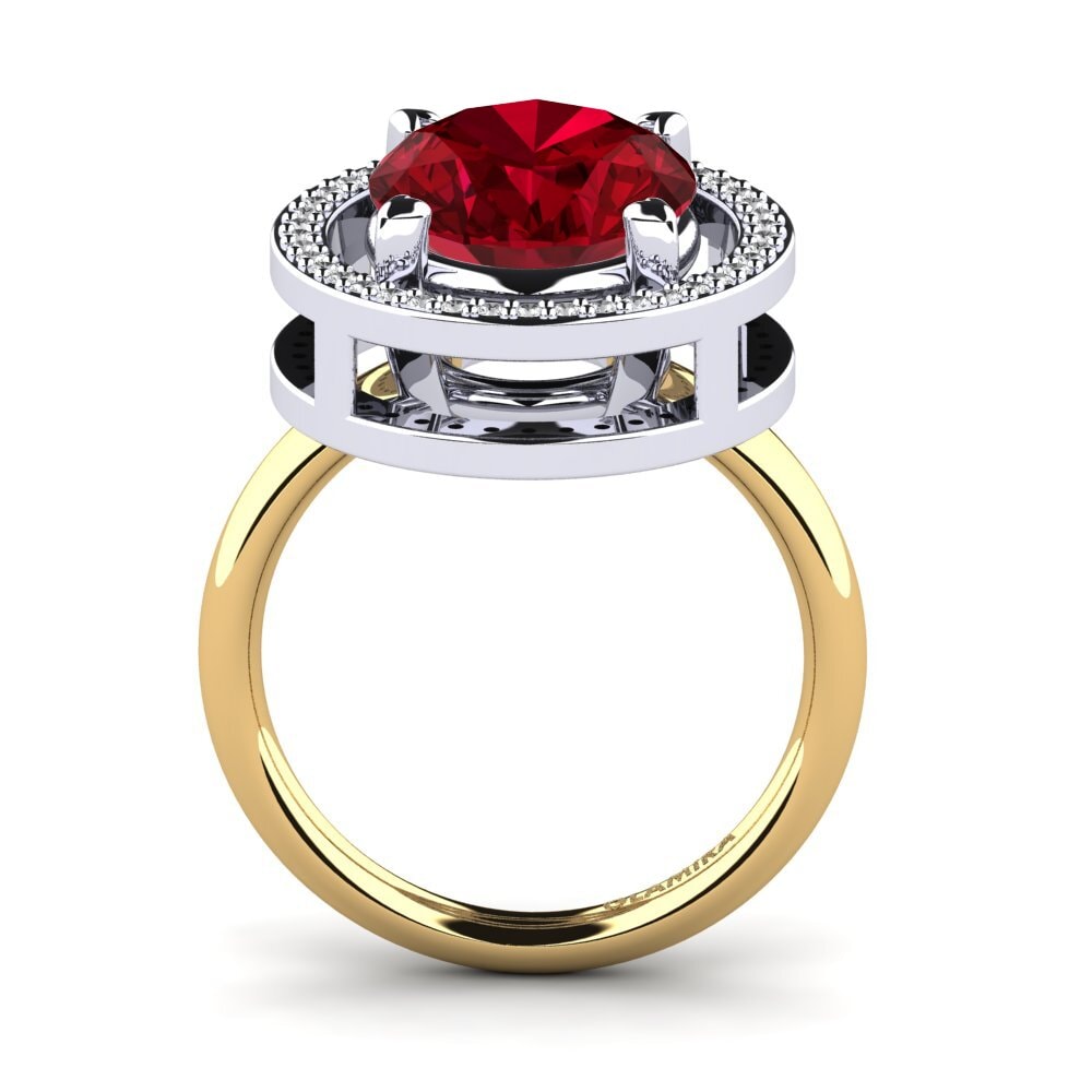 Red Zirconia Ring Jhamilet